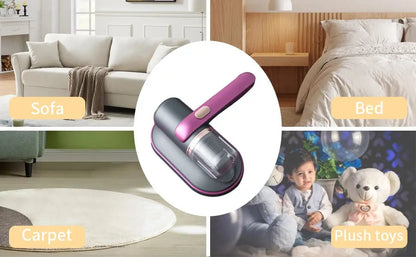 Handheld Fabric Vacuum Cordless HEPA 250ml Dustbin