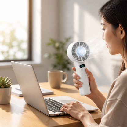 Handheld Fan Semiconductor Cooling & 100 Speeds