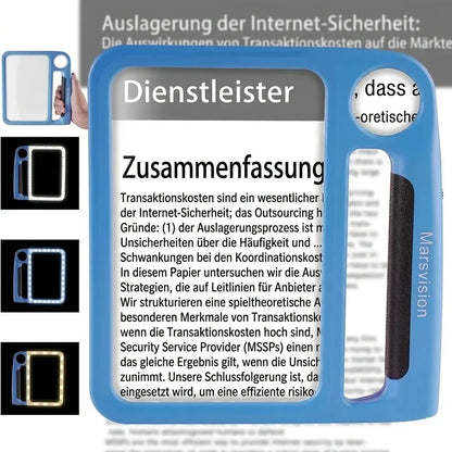 Handheld Magnifier Dual 5x & 10x LED USB Rechargeable