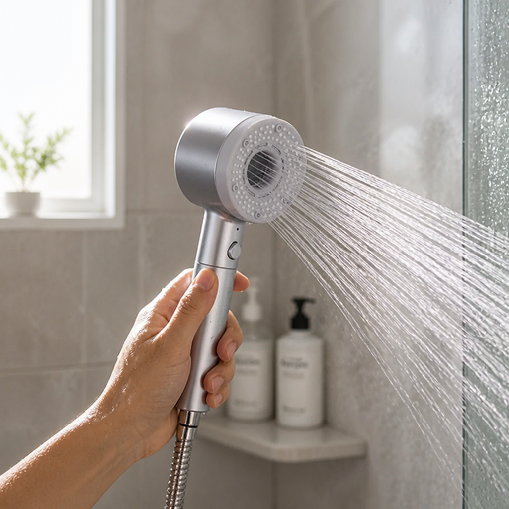 Handheld Shower Head 5-Mode Adjustable Pressurized Flow
