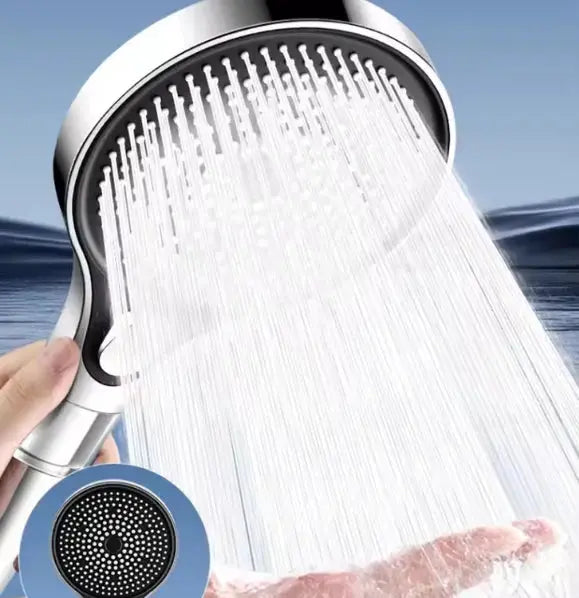 Handheld Shower Head High-Pressure Seven Spray Types Self-Cleaning Nozzles