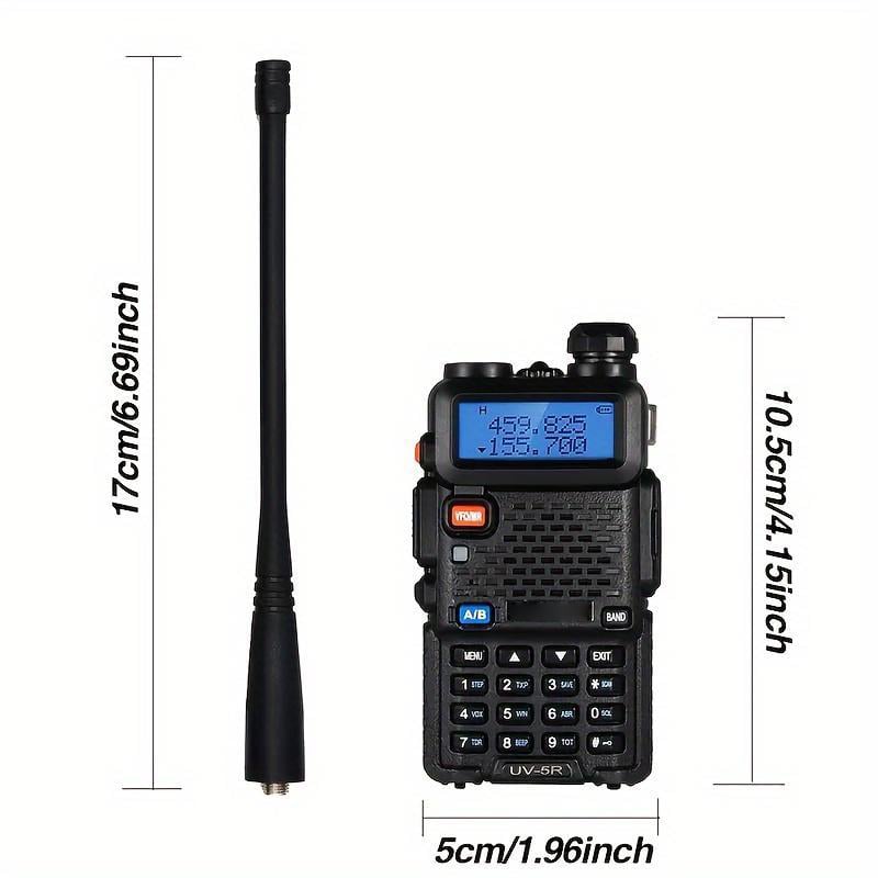 Handheld Two-Way Radio Dual-Band VHF/UHF 60-Hour Standby