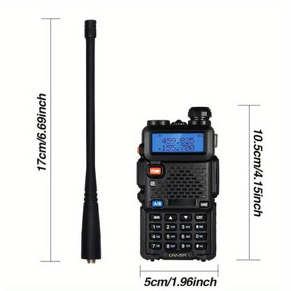 Handheld Two-Way Radio Dual-Band VHF/UHF 60-Hour Standby