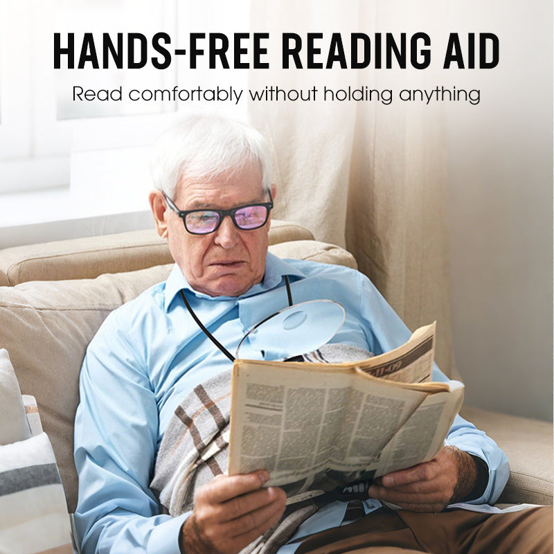 Hands-Free Magnifying Glasses 5X & 10X Flexible Neck