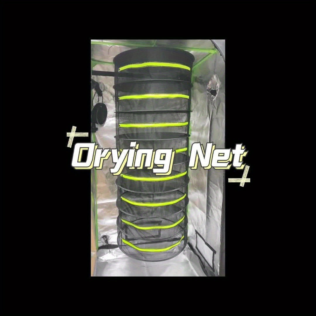 Hanging Herb Drying Rack Foldable Breathable Mesh Space-Saving