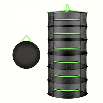 Hanging Herb Drying Rack Foldable Breathable Mesh Space-Saving
