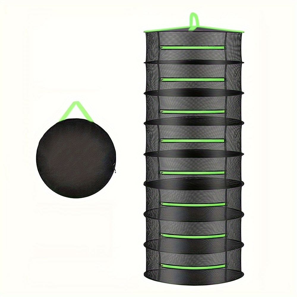 Hanging Herb Drying Rack Foldable Breathable Mesh Space-Saving
