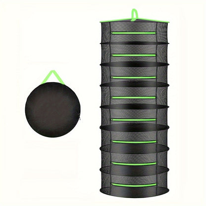 Hanging Herb Drying Rack Foldable Breathable Mesh Space-Saving