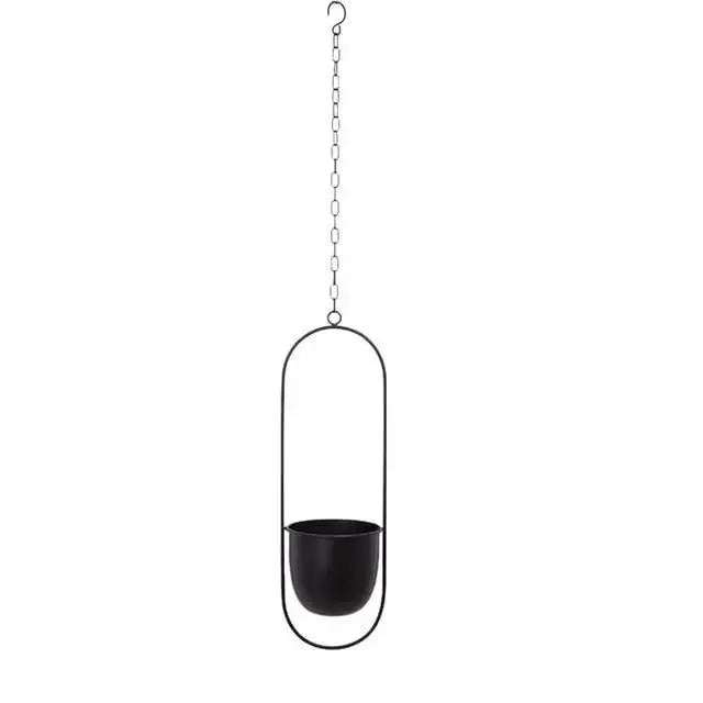 Hanging Metal Planter Chain & Drainage Holes