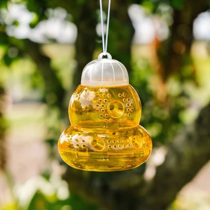 Hanging Wasp Trap Chemical-Free & Reusable One-Way Entry
