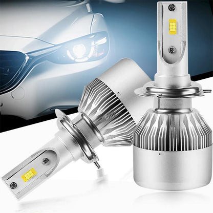 Headlight Bulb COB LED 8000 Lumens Fan-Cooled