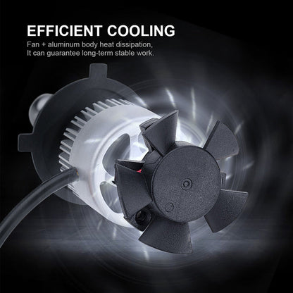 Headlight Bulb COB LED 8000 Lumens Fan-Cooled