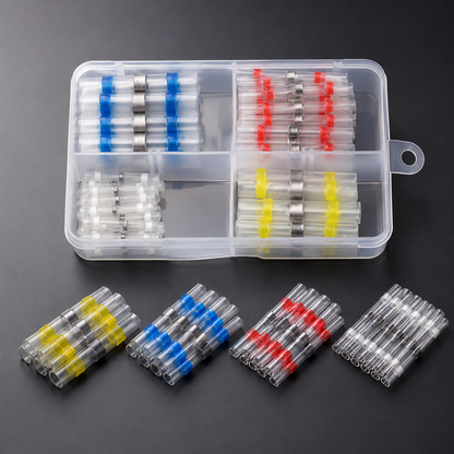 Heat-Shrink Solder Connectors Copper Core & Waterproof
