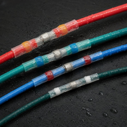 Heat-Shrink Solder Connectors Copper Core & Waterproof