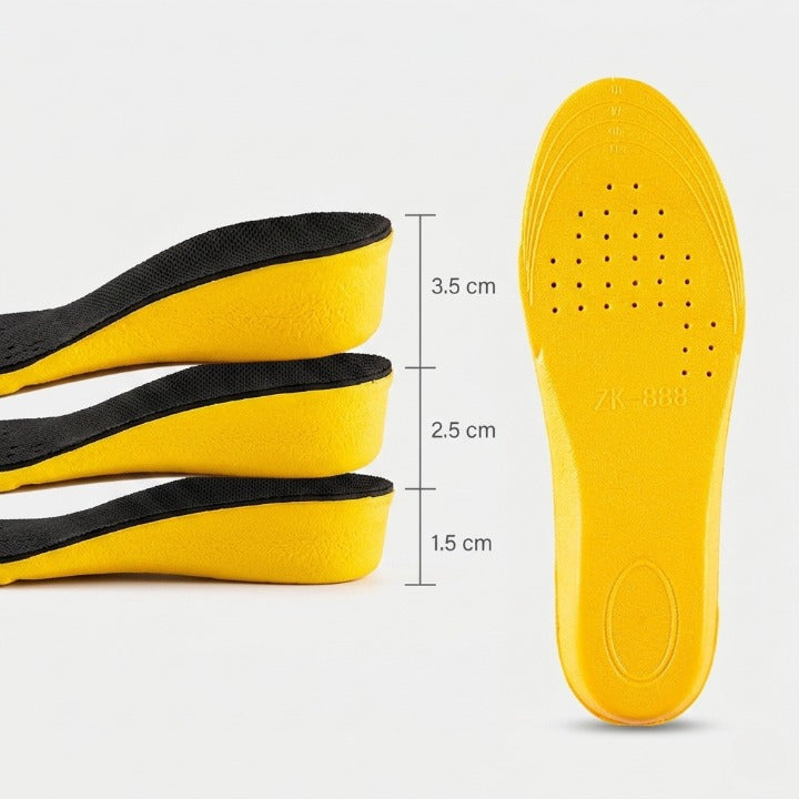 Height Increase Insoles Invisible Silicone Adjustable 1.5-3.5 cm