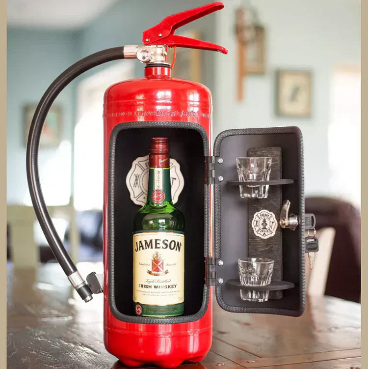 Hidden Mini Bar Fire Extinguisher Look Lockable