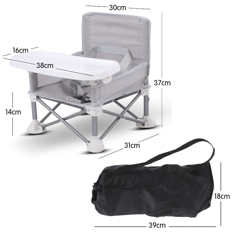 High Chair Foldable Ultralight Aluminum Frame & Polyester Seat