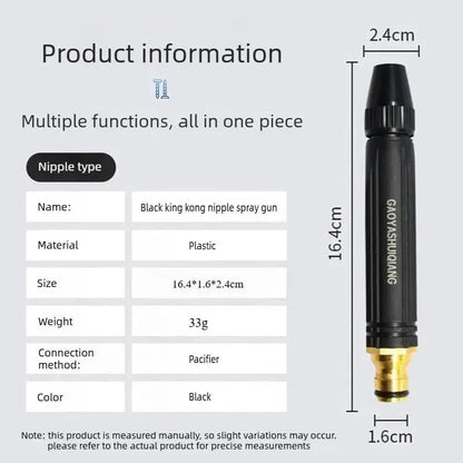 High-Pressure Sprayer Adjustable Spray Patterns Non-Slip Grip