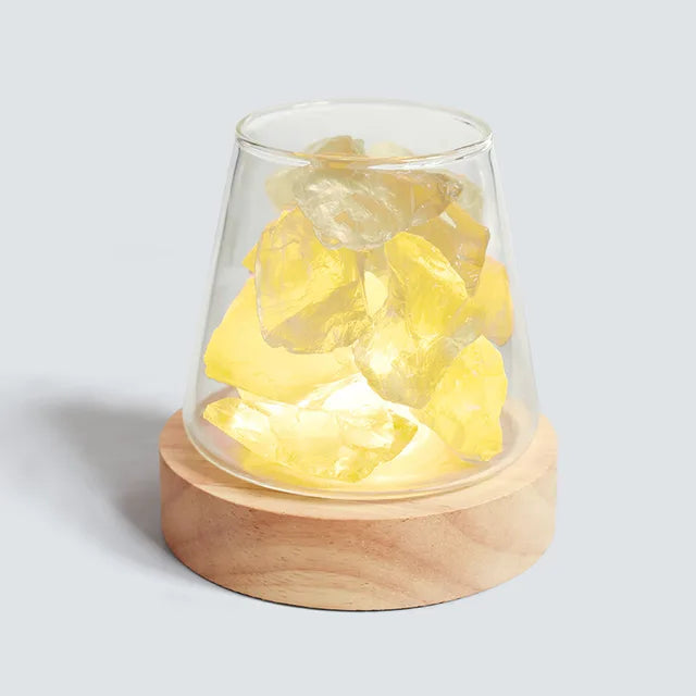 Himalayan Salt Lamp Integrated Diffuser Rechargeable LED Night Light