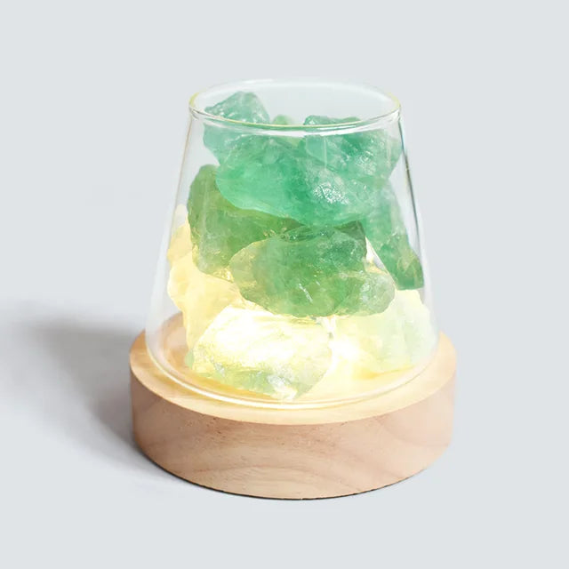 Himalayan Salt Lamp Integrated Diffuser Rechargeable LED Night Light