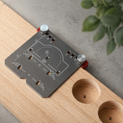 Hinge Drilling Template Adjustable Aluminum Precision Clamp