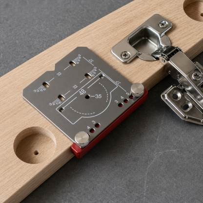 Hinge Drilling Template Adjustable Aluminum Precision Clamp