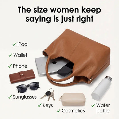 Hobo Bag Soft Faux Leather Organized Interior Adjustable Strap