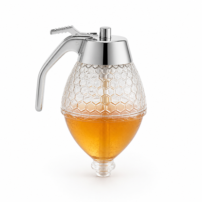 Honey Dispenser Drip-Free Spout & One-Handed Dispensing