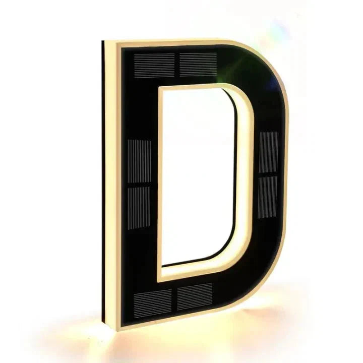 House Number Sign Solar-Powered LED Weatherproof