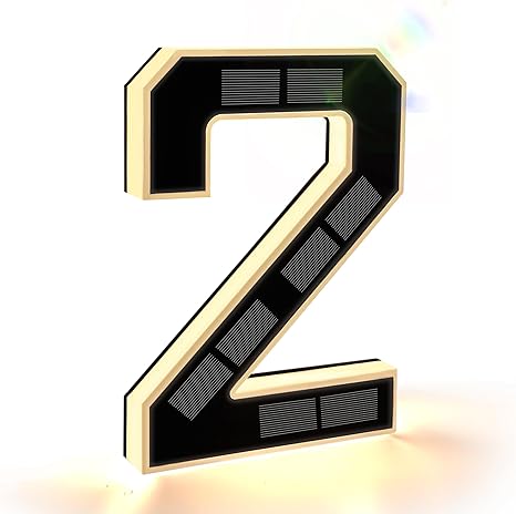 House Number Sign Solar-Powered LED Weatherproof