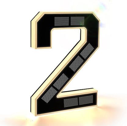House Number Sign Solar-Powered LED Weatherproof