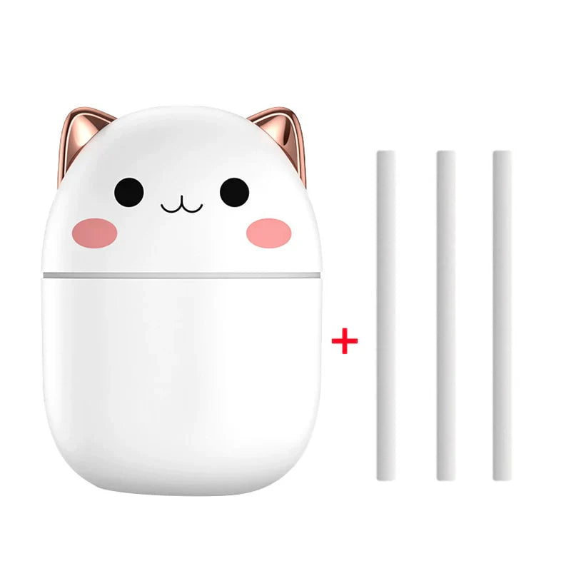 Humidifier Cat-Ear LED Night Light USB Filters Included