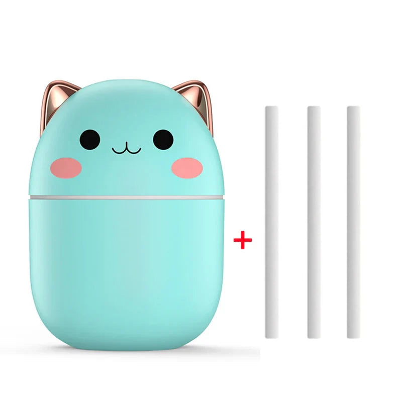 Humidifier Cat-Ear LED Night Light USB Filters Included