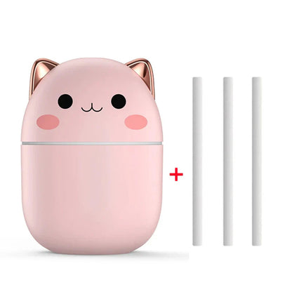 Humidifier Cat-Ear LED Night Light USB Filters Included