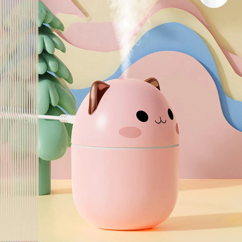 Humidifier Cat-Ear LED Night Light USB Filters Included