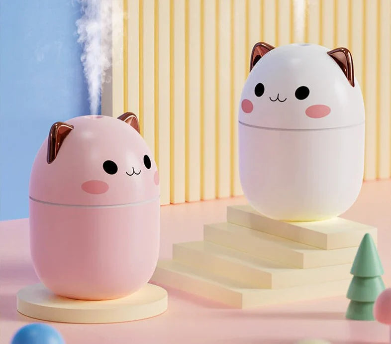 Humidifier Cat-Ear LED Night Light USB Filters Included