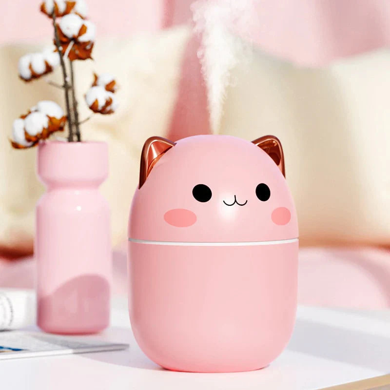 Humidifier Cat-Ear LED Night Light USB Filters Included