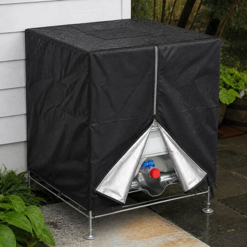 IBC Tank Cover 1000L UV-Reflective Drawstring Fit