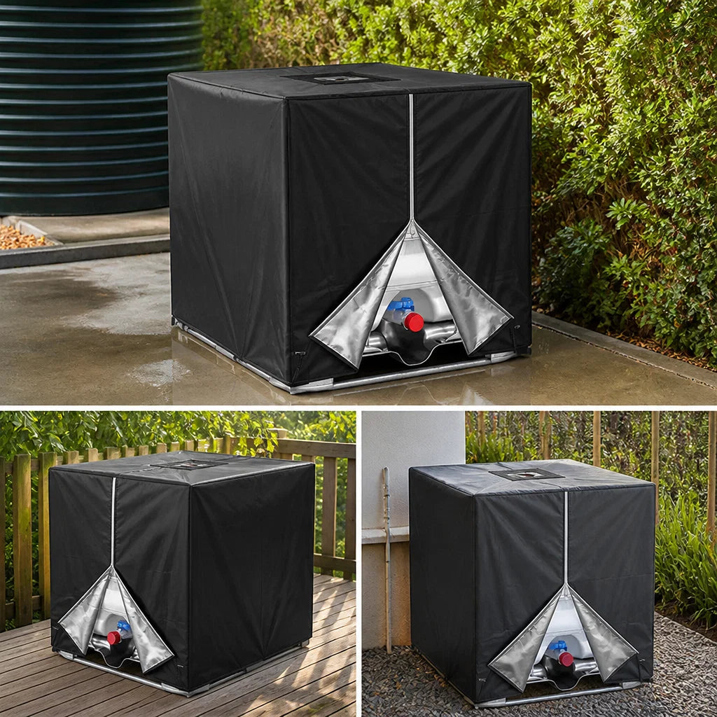 IBC Tank Cover 1000L UV-Reflective Drawstring Fit