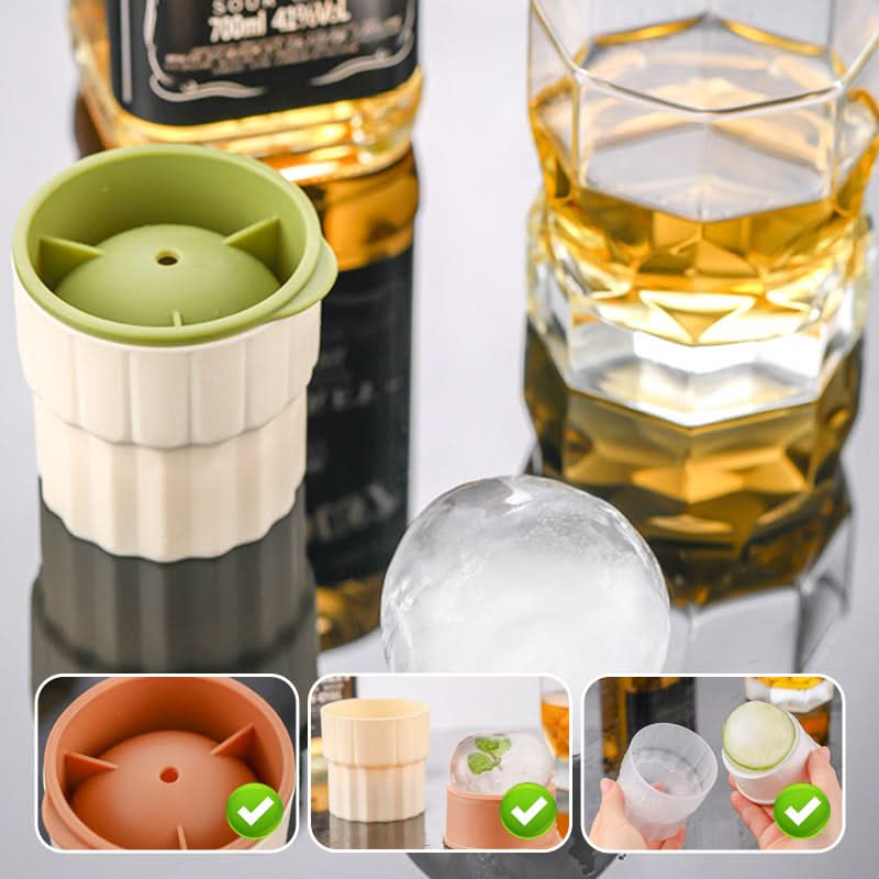 Ice Ball Maker Slow-Melting Stackable & Leak-Proof