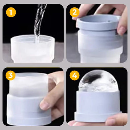 Ice Ball Maker Slow-Melting Stackable & Leak-Proof