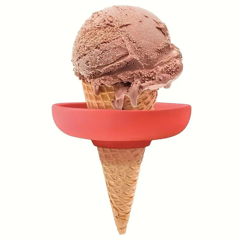 Ice Cream Holder Food-Grade Silicone Drip-Free Set of Four