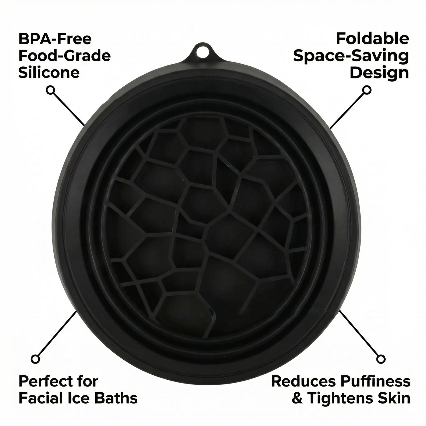 Ice Cube Mold Honeycomb Slow-Melting Silicone Dishwasher-Safe