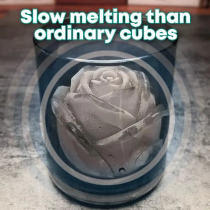 Ice Cube Mold Rose-Shaped Slow-Melting Silicone