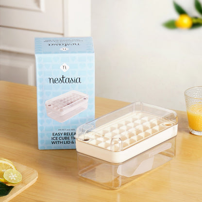 Ice Cube Tray One-Press Release With Scoop & Container