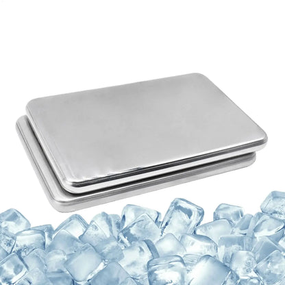 Ice Packs Slim Stainless Steel No Meltwater