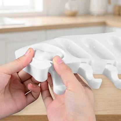 Ice Pop Mold Food Grade Silicone 4-Cavity
