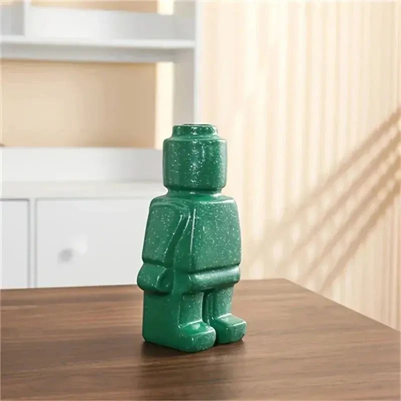 Indoor Flowerpot Block-Style Resin Minimalist