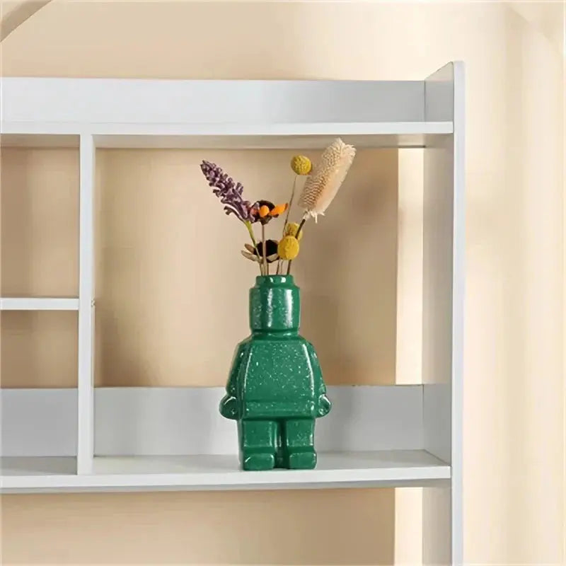 Indoor Flowerpot Block-Style Resin Minimalist