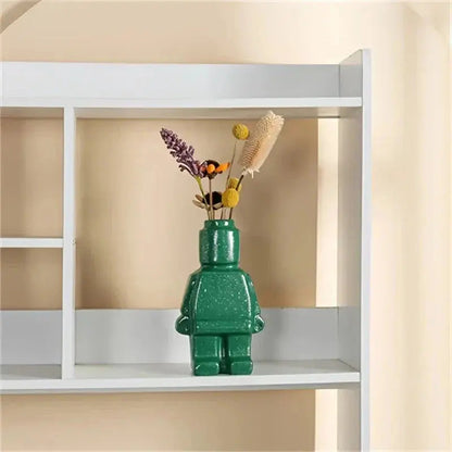Indoor Flowerpot Block-Style Resin Minimalist